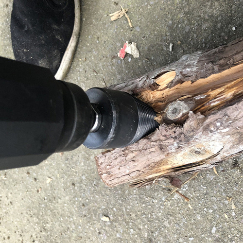 Firewood splitting drill bit firewood artifact electric hammer impact drill with electric firewood splitting cone drill woodworking hole opener customer quality