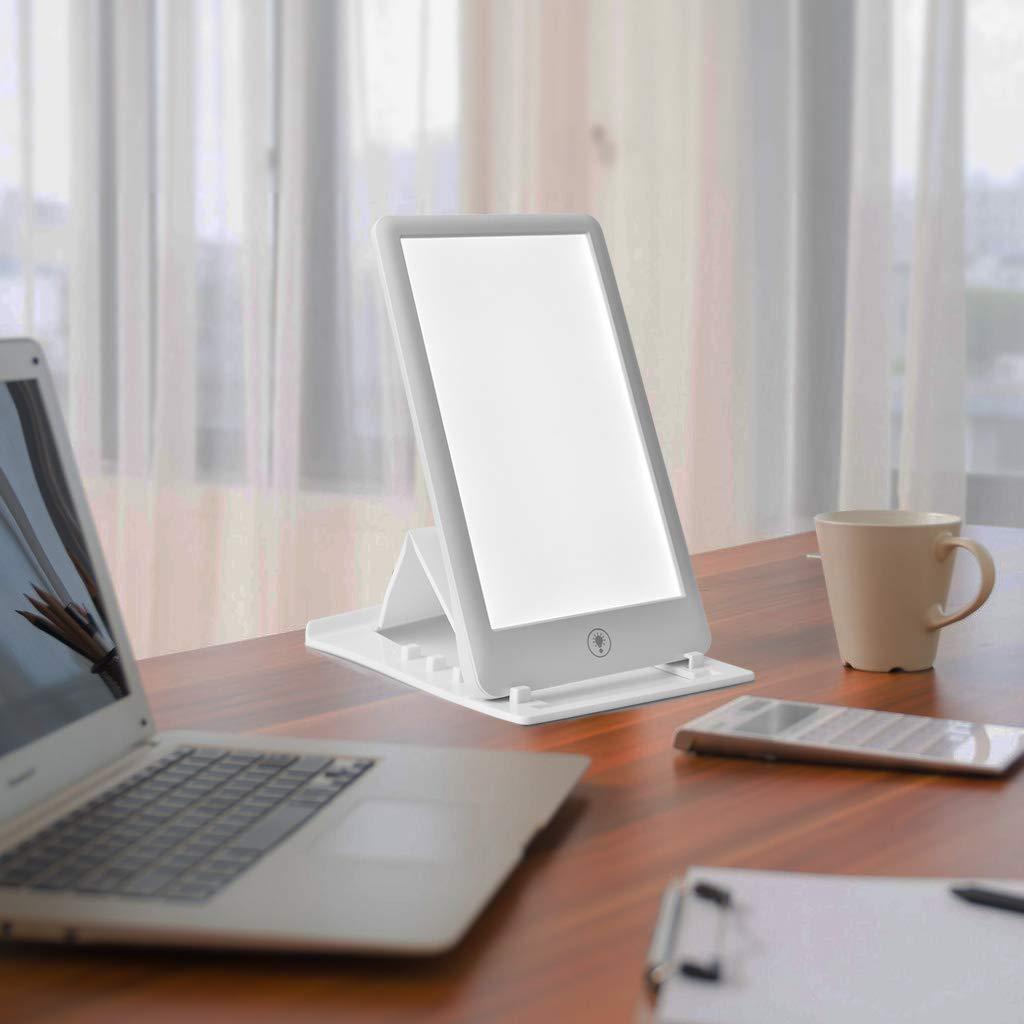 Nuevas luces de fototerapia transfronterizas, luces solares biónicas LED, temperatura de ajuste de color, luz feliz, modelo privado de fábrica de luz SAD