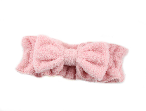 Butterfly knot hair tie new rabbit ear sweet soft girl lotus leaf wide edge elastic face wash hair tie headband hair accessory