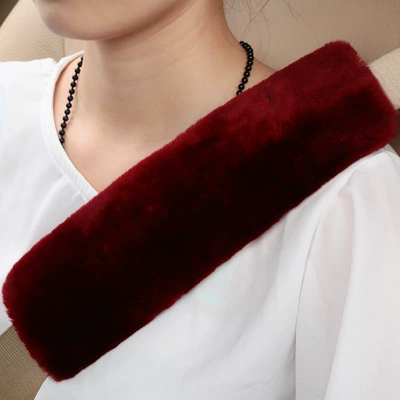Supplies, Seat belt shoulder pad - grape-red-expanded-flat-dimensions-25cm-long-and-8cm-wide