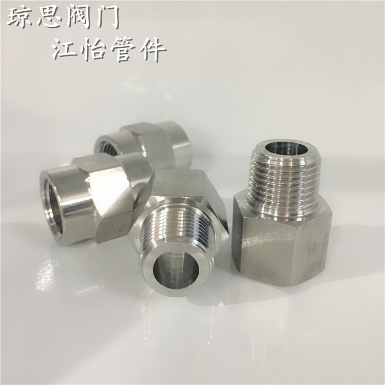 不锈钢304液压内外牙接头4分高压内牙直通内螺纹工业级铸造接头