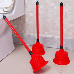 Toilet plunger with powerful thread rubber plunger rubber pusher to unblock toilet siphon sewer drain large suction plunger