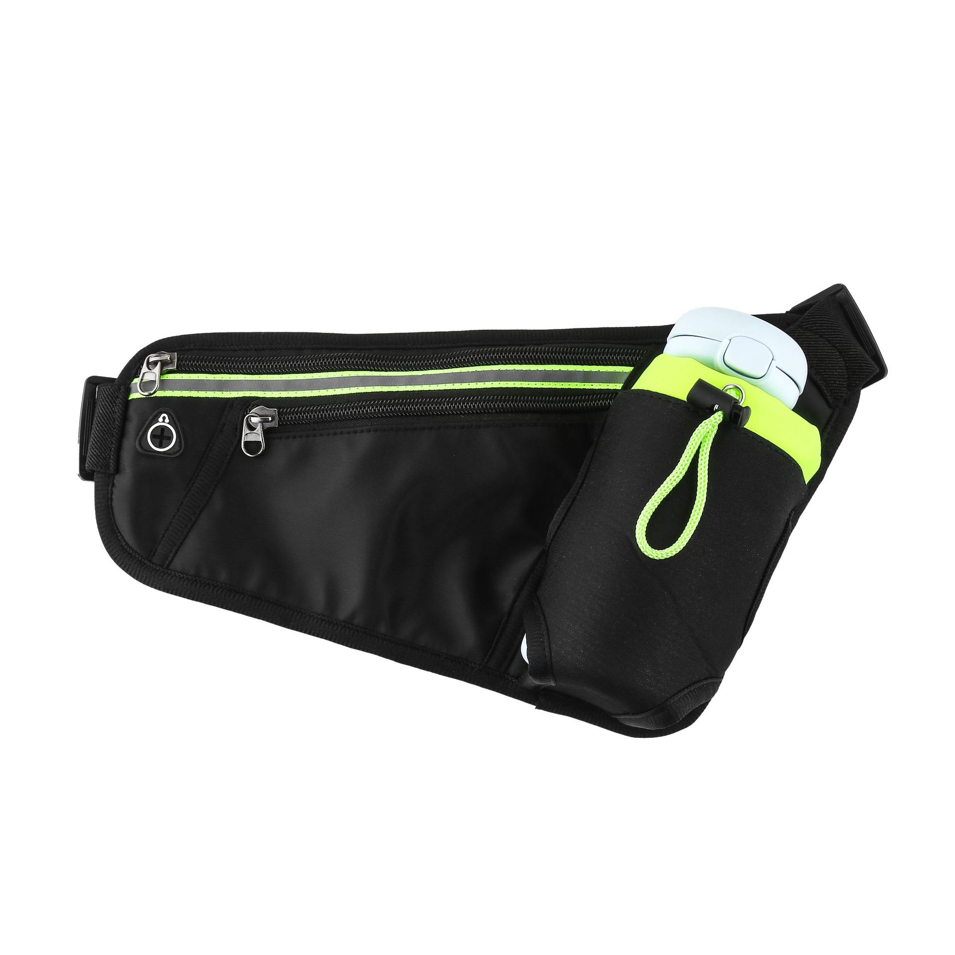 Riñonera para correr al aire libre, bolsa multifuncional para botella de agua para ciclismo para hombres y mujeres, bolso deportivo para maratón con identificación, mochila impermeable