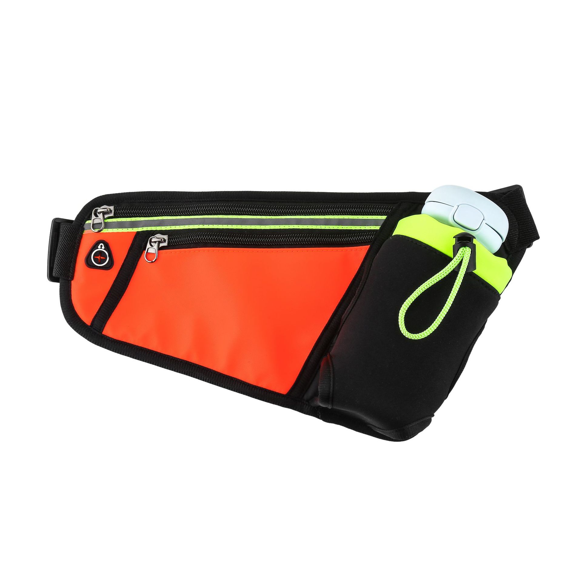 Riñonera para correr al aire libre, bolsa multifuncional para botella de agua para ciclismo para hombres y mujeres, bolso deportivo para maratón con identificación, mochila impermeable