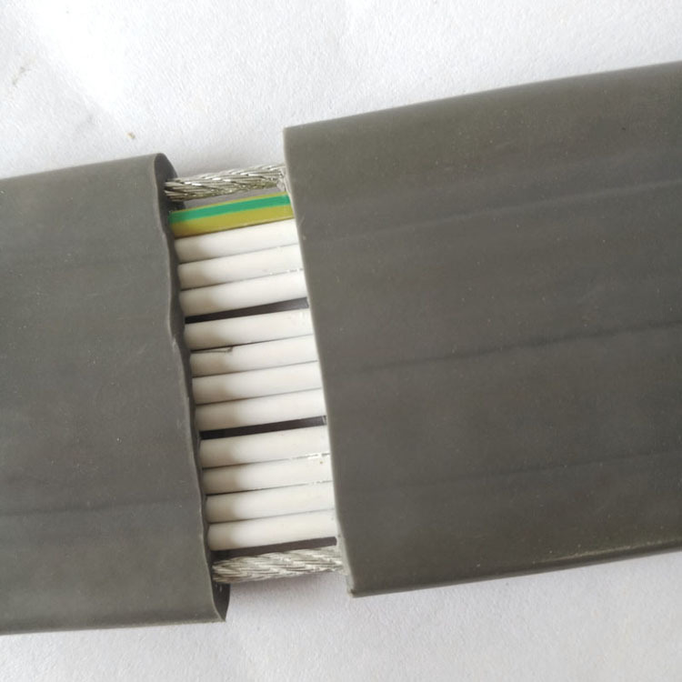 电梯电缆电梯随行扁电缆带钢丝扁电缆TVVBG12*0.75+2G扁电缆