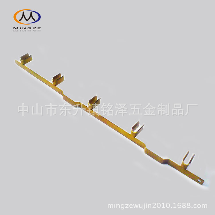 外贸英国排插配件插座五金弹片多孔插头接线盒一体铜条52mm