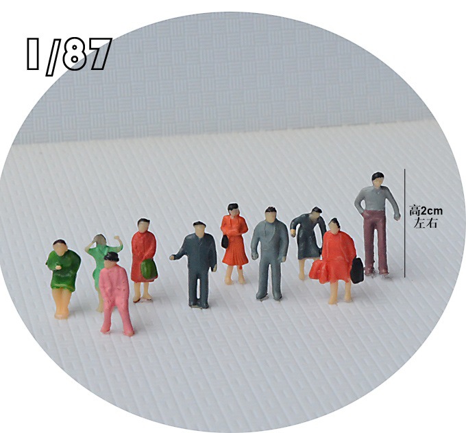 Mini simulación muñeca edificio arena Mesa escena material decorativo Colorido figura modelo miniatura paisaje pequeña figura colorido hombre