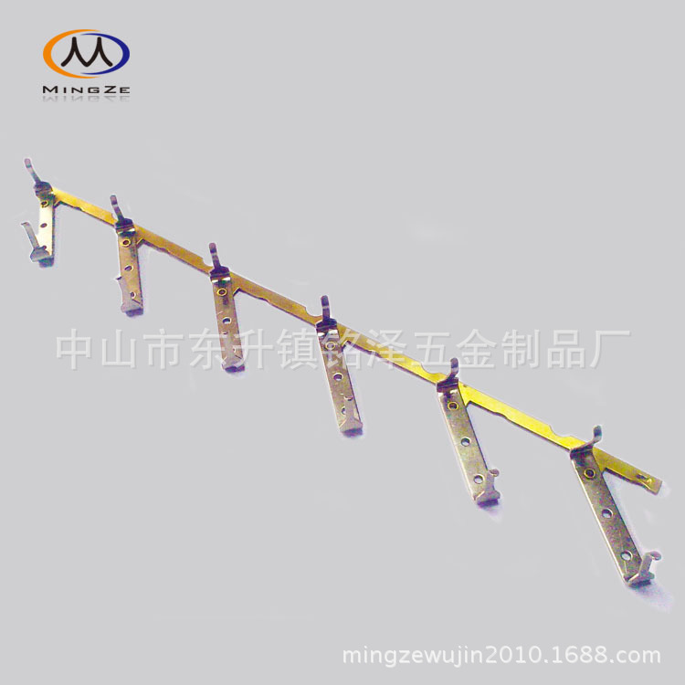 延长线插座插头五金配件弹片欧标德式位排插接触导电铜件全套