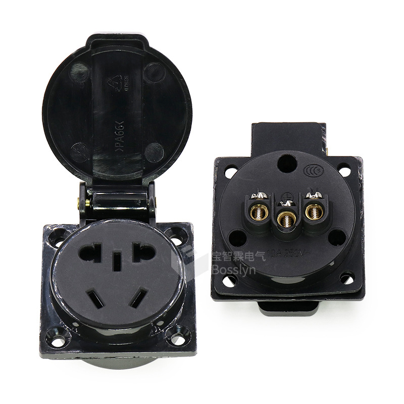 供应新国标暗装防水接线插座 高铁动车地铁灯塔游船防水插座