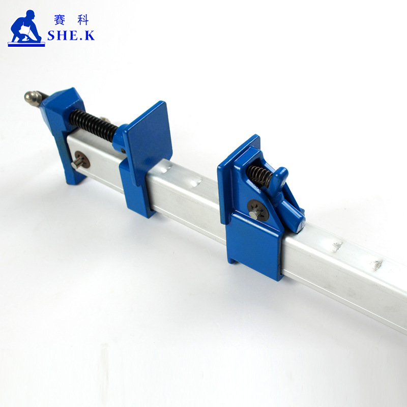 Aleación de aluminio F abrazadera accesorio de carpintería rápida horizontal y vertical fijo presionando placa abrazadera clip de fijación herramienta de carpintería