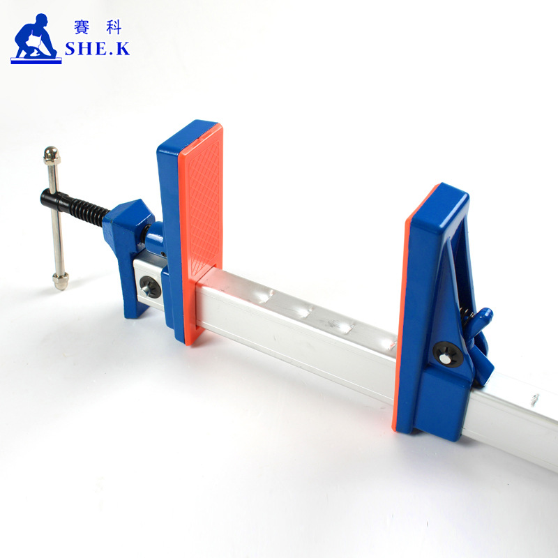 Aleación de aluminio F abrazadera accesorio de carpintería rápida horizontal y vertical fijo presionando placa abrazadera clip de fijación herramienta de carpintería