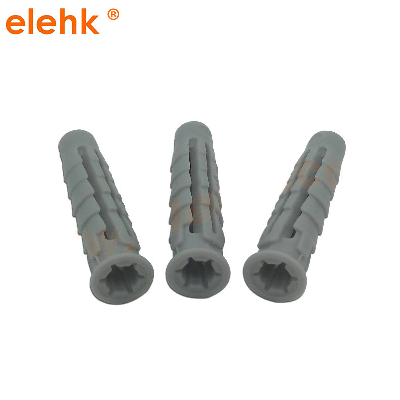 六边打结型塑料胀管8 塑料膨胀紧固件 塑料胀管电子耐用强力膨胀