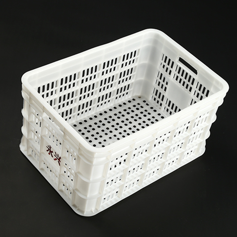 现货长方形塑料周转筐物流运输加厚水果蔬菜周转箱批发物流专用