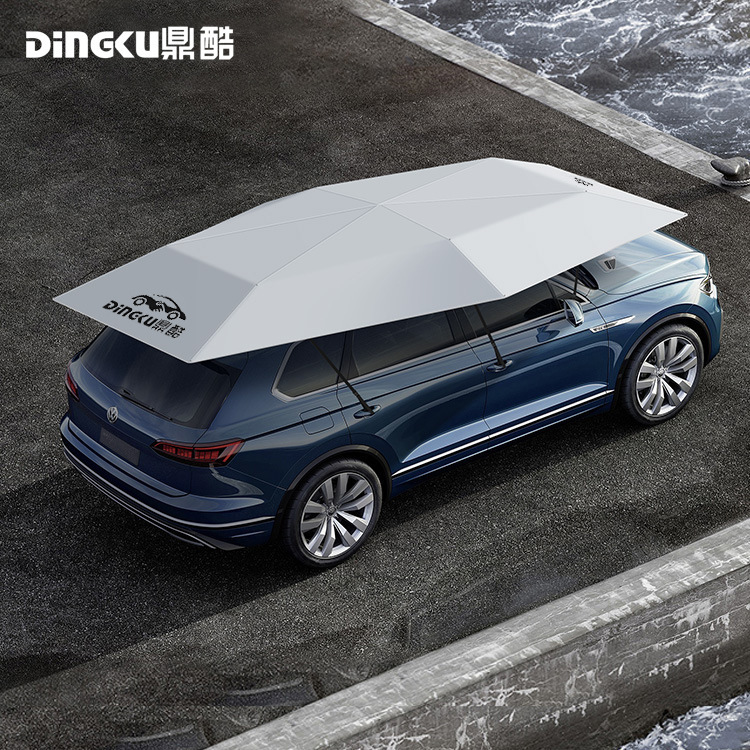 Factory direct semi-automatic mobile awning intelligent car sunshade car shed car cover folding telescopic automatic car jacket