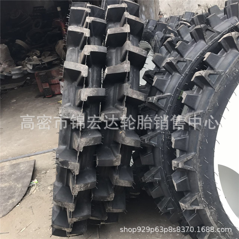 改装拖拉机354/454/554加高变窄1200X180-813 8.3-42轮胎配钢圈