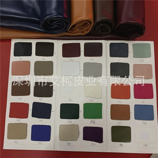 现货批发整开张黄牛皮头层箱包革鞋材纳帕纹平纹真皮纹环保牛皮革