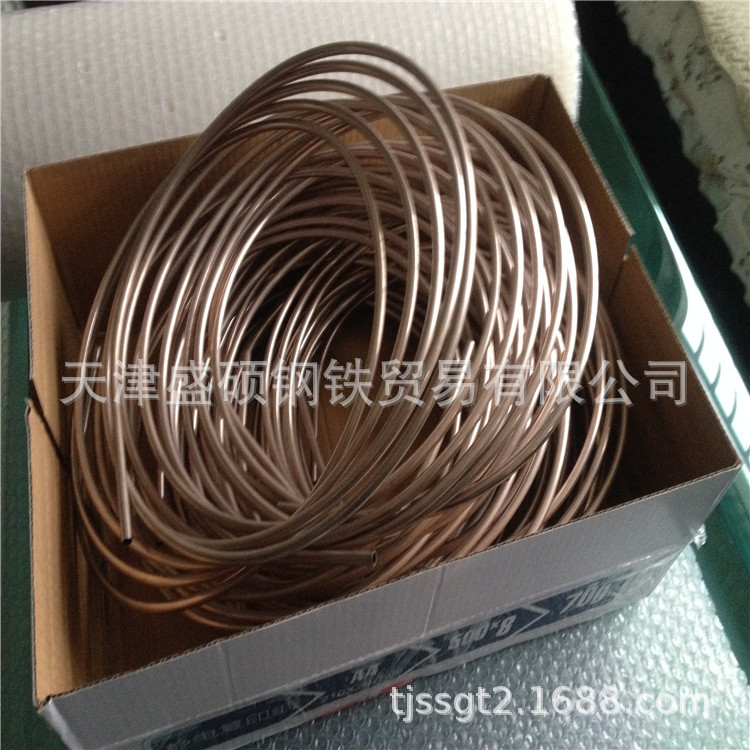 TU2无氧铜管 小口径毛细铜管 紫铜换热器盘管T1
