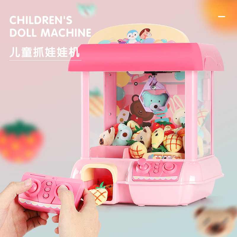 Familia DE LOS NIÑOS mini máquina de muñeca de rascar que funciona con monedas eléctrico automático clip muñeca juguete rascarse máquina de dulces transfronterizo pequeño paquete