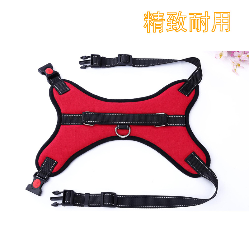 Cross-border best-selling pet leash for Golden Retriever and Labrador, explosion-proof, suitable for medium and large dogs, breathable saddle chest and back