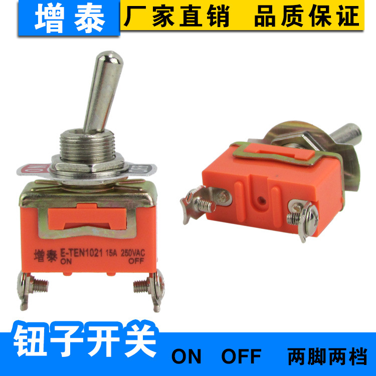 增泰E-TEN 1021 钮子开关 拔动开关 摇头开关 摆臂开关