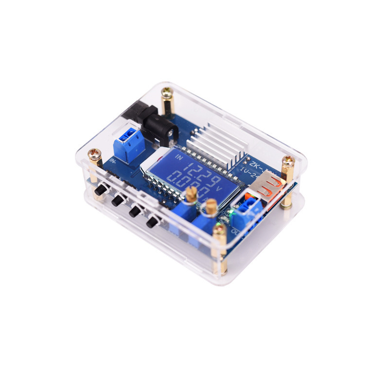Digital Display with voltage current capacity display DC step-down Module 12V to 9V to 5V with USB adjustable voltage Digital Display with voltage current capacity display DC step-down Module 12V to 9V to 5V with USB adjustable voltage