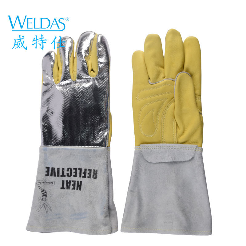 威特仕 10-2755 特舒柔电焊手套牛皮焊工手套劳保隔热预防烫伤手