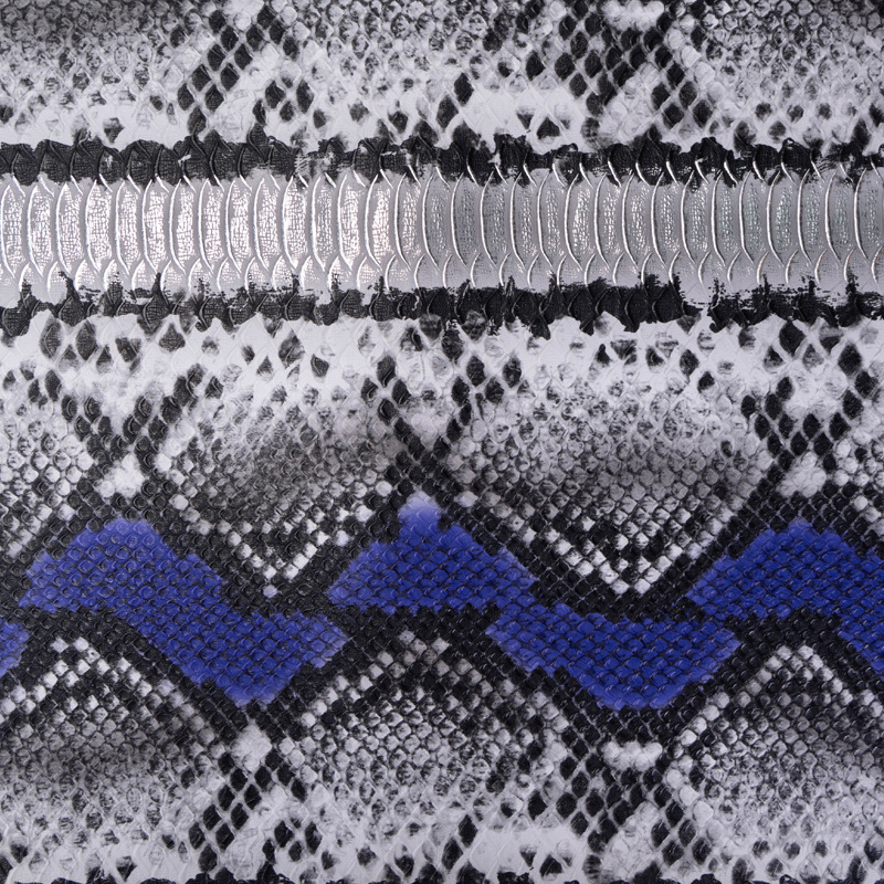 1.2mm厚革仿真蟒蛇纹皮革人造革手袋女包鞋材面料纹软包皮革套