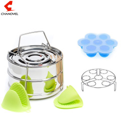 304 stainless steel two-layer steamer, multi-function steam basket, export multi-layer basket, Amazon steamer steamer
