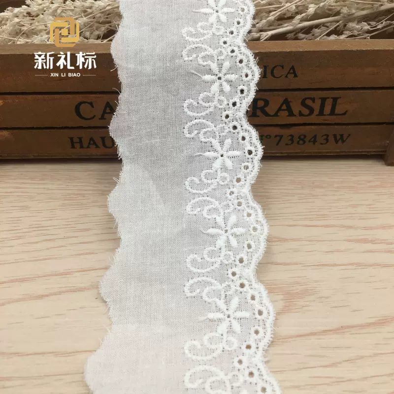 Косметические/вспомогательные материалы для одежды DIY полая вышитая кружевная ткань из хлопка с вышивкой хлопковая нить водорастворимое кружево