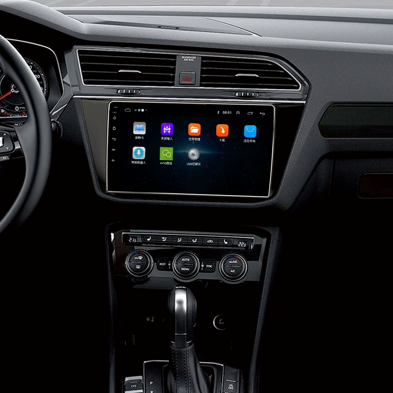 Навигатор с большим экраном для Tiguan, умная GPS навигация, центральный контроллер «всё в одном», вспомогательный дисплей для парковки