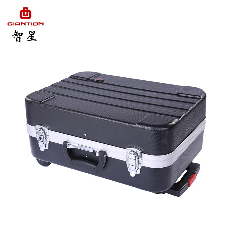 智星GIANTION 多功能ABS收纳箱 拉杆锁扣工具箱 出差储物箱