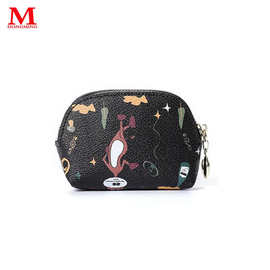 厂家小批量定制零钱包女PU皮热转印数码印硬币包零钱袋潮广告促销