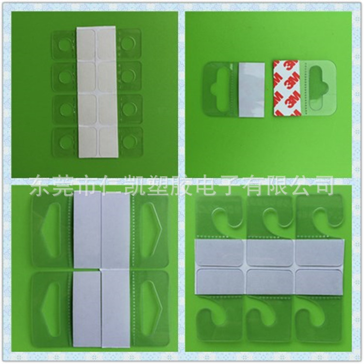 Ganchos de PVC en Existencia de Fábrica, Porta Tarjetas Autoadhesivos, Ganchos para Agujeros de Avión, Ganchos de Película Suave Transparente, Varias Especificaciones