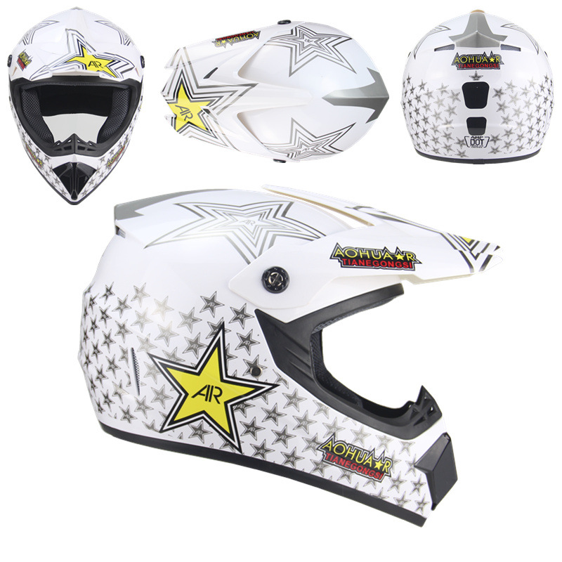 Edición de comercio exterior exclusivo transfronterizo personalizado ATV casco de equitación juventud bicicleta de montaña fuego fantasma casco completo DH Kart casco