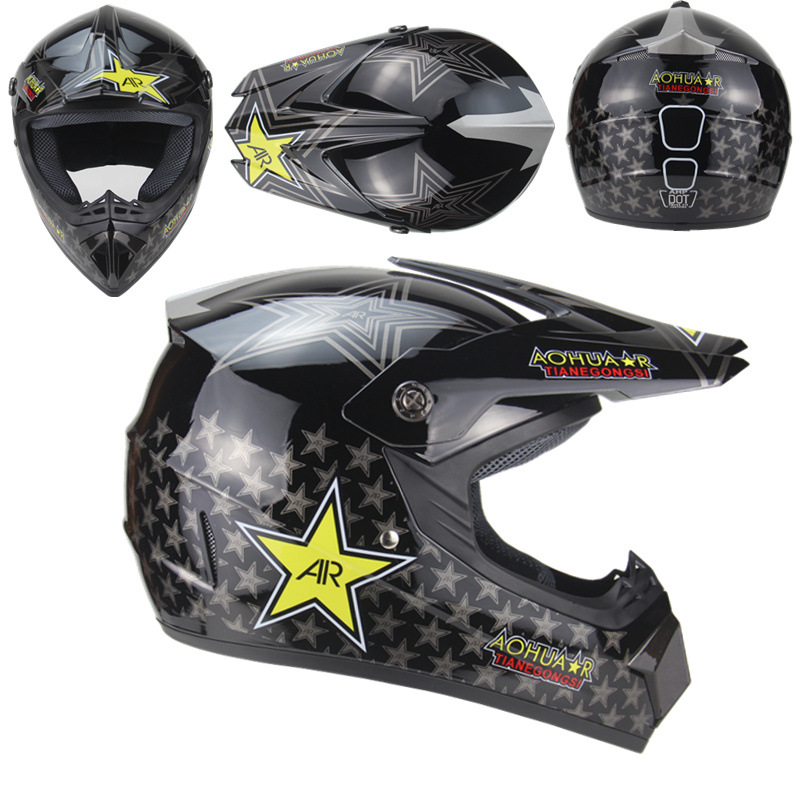 Edición de comercio exterior exclusivo transfronterizo personalizado ATV casco de equitación juventud bicicleta de montaña fuego fantasma casco completo DH Kart casco