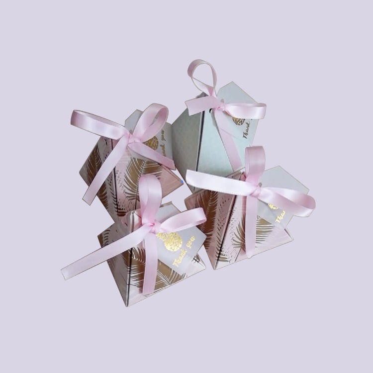 Estilo europeo piña hoja de la boda caja de dulces caja de regalo de boda personalizada caja de regalo de mano caja de dulces