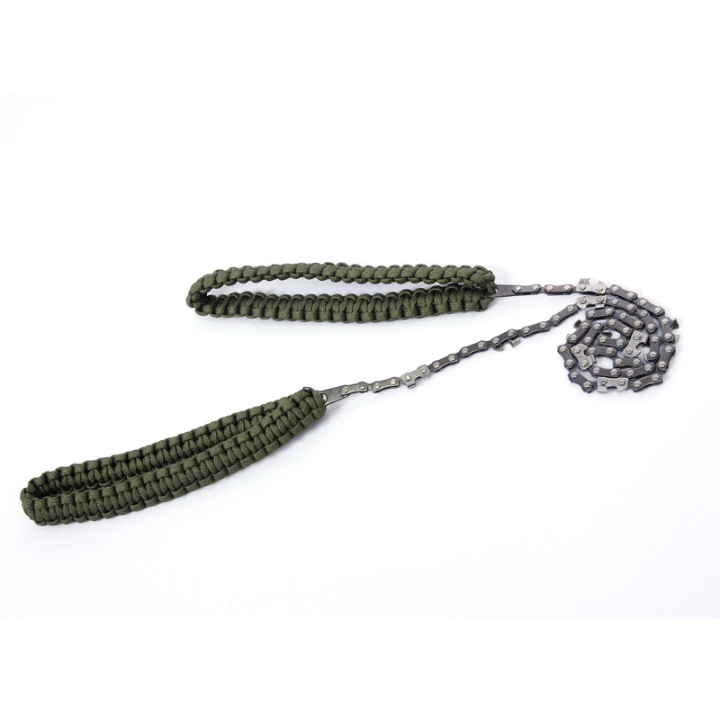 户外野营伐木锯链 亚马逊货源 便携口袋锯园林修枝24英寸手拉链锯