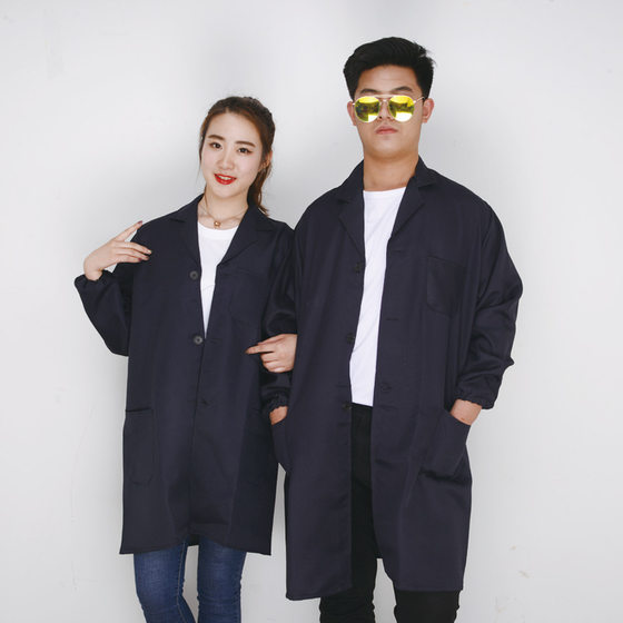 Factory wholesale men's and women's long sleeve carrying camouflage coat dust-proof integrated breeding feed blue tooling coat