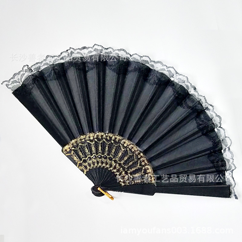 Ventilador de encaje de danza damas Fan