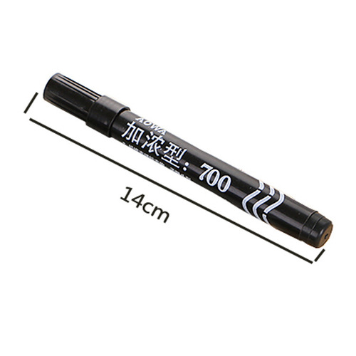 Marker 700 model oily fat tip pen, black thick pen, logistics express line marker pen, bulk pack