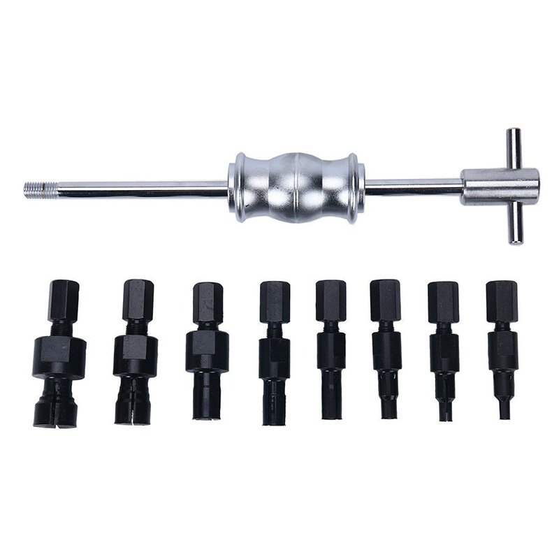 9-piece agujero interior cojinete tire código deslizante conjunto de martillo agujero ciego cojinete Tire y tire extractor Tire y quitar tire caballo desmontaje herramienta