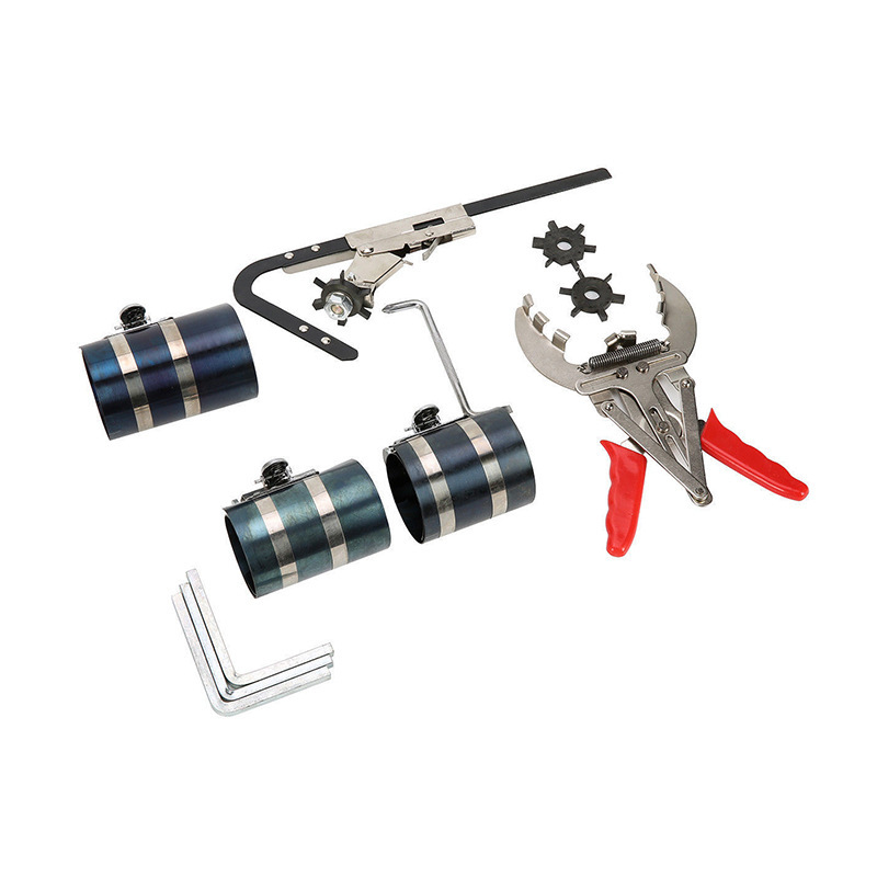 Juego de reparación de anillos de pistón de automóvil Juego de herramientas de extracción de compresión de desmontaje de anillos de pistón Compresor de anillos de pistón