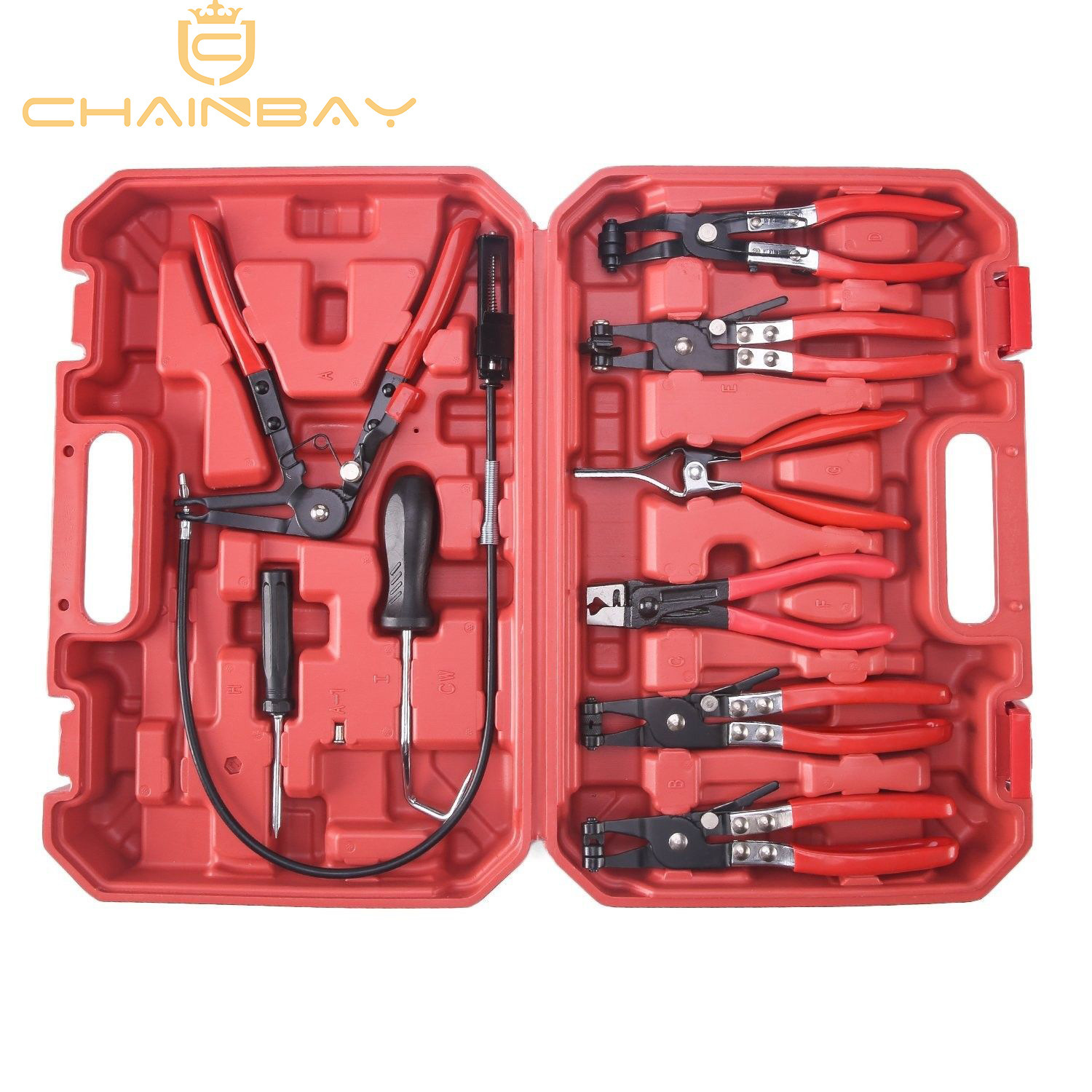 9 piezas de pinzas de manguito de manguito de manguito de manguito de coche pinza pinza de manguito de manguito recto pinza pinza