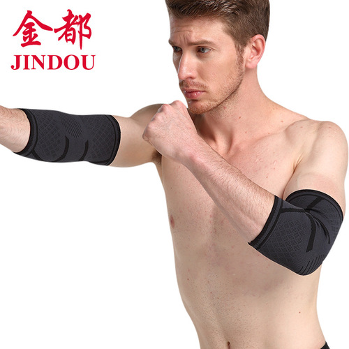 Manufacturer sports elbow pads knitted arm pads basketball badminton fitness sports protective gear warm nylon elbow pads wholesale