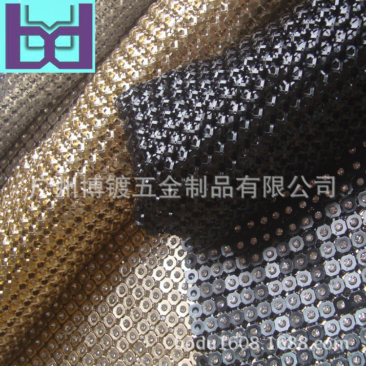 工厂电镀染色各种铝网片，铝片网，空网