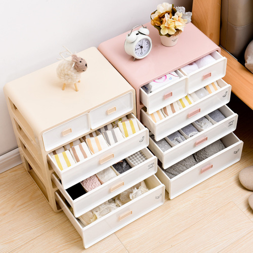 Drawer underwear storage cabinet thick plastic storage box large storage box clothing miscellaneous organization box direct sale from manufacturer