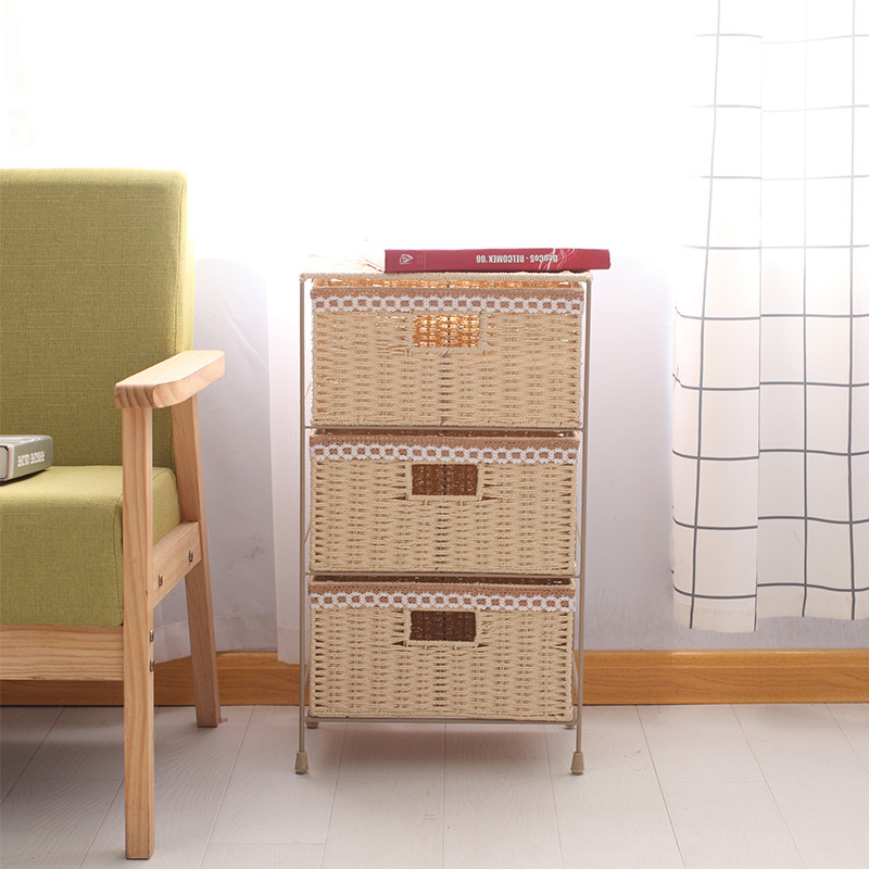 Gabinete de almacenamiento simple transfronterizo de estilo coreano cesta de cajones casillero de clasificación de artículos diversos para el hogar simple Almacenamiento de juguetes para niños