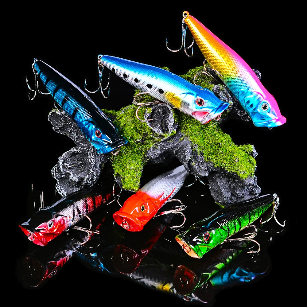 Hard popper lure (PROBEROS) 9.5 cm 12 g, ABS bionic bait, 6 color options