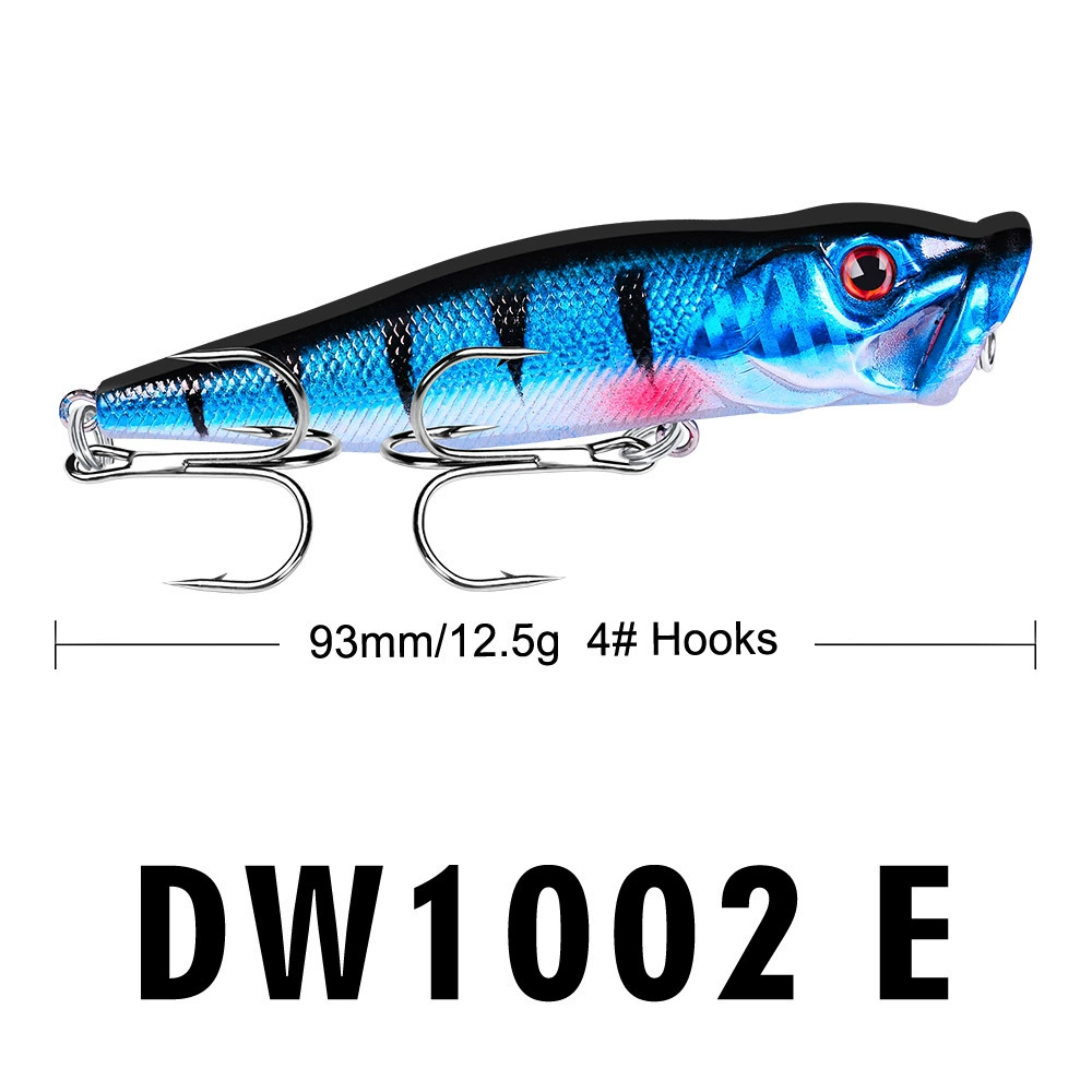 Hard popper lure (PROBEROS) 9.5 cm 12 g, ABS bionic bait, 6 color options