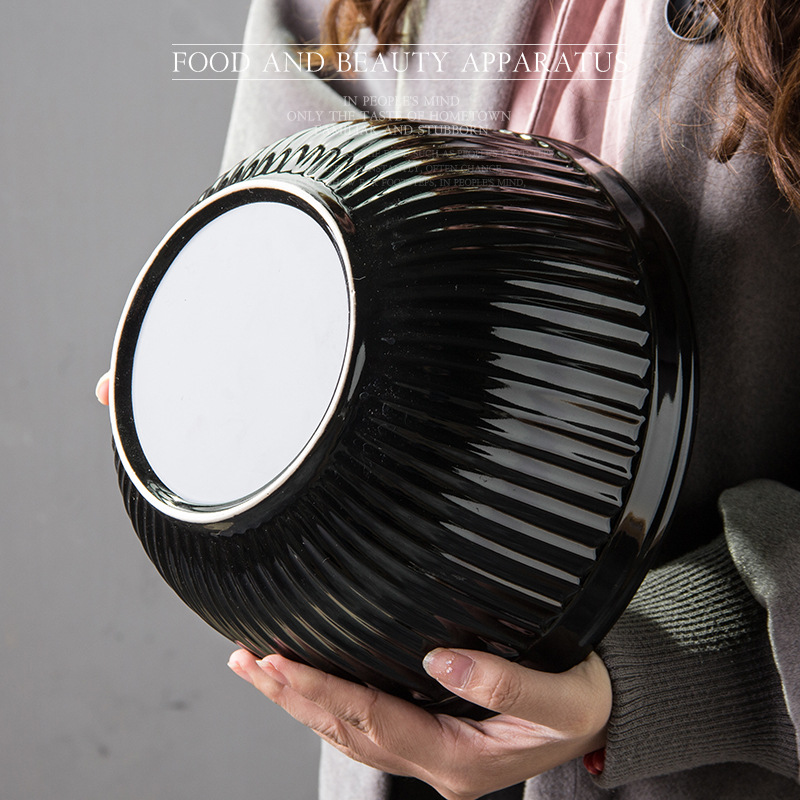 Tazón de cerámica grande Tazón de sopa Tazón de arroz banquete tazón de sopa